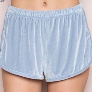John Galt/ Brandy Melville Blue Velvet track short